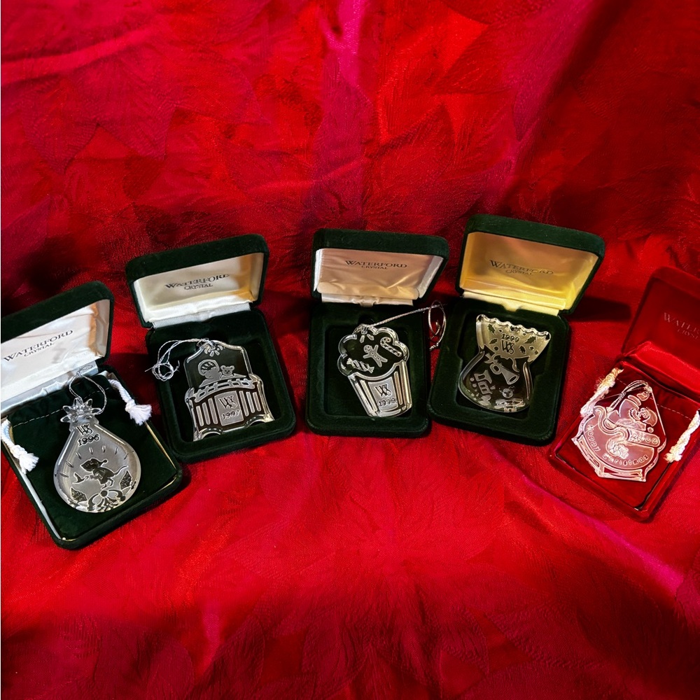 Waterford Society Crystal Annual Ornaments